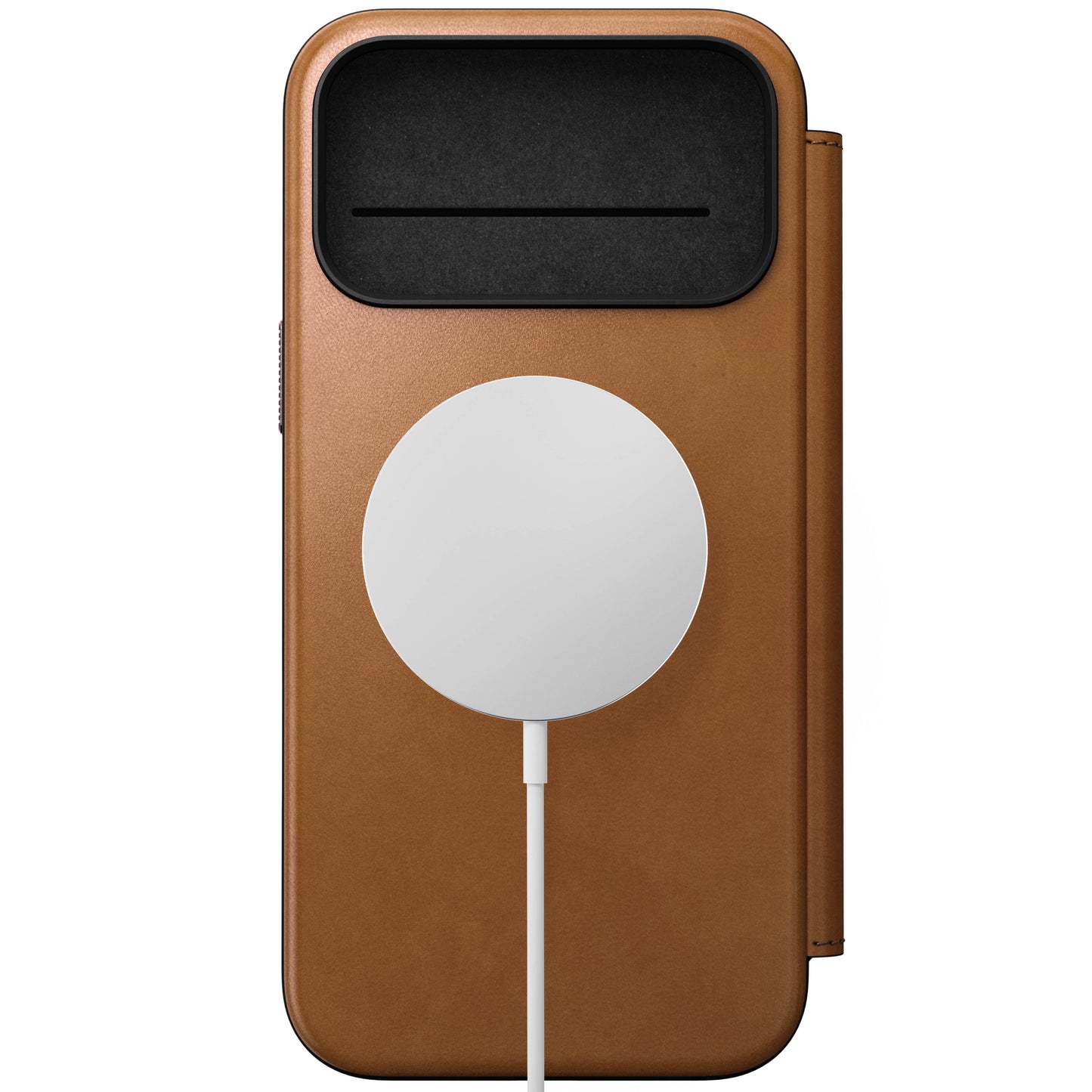Nomad Modern Folio MagSafe Skinnetui til iPhone 17 Pro Max - Tan