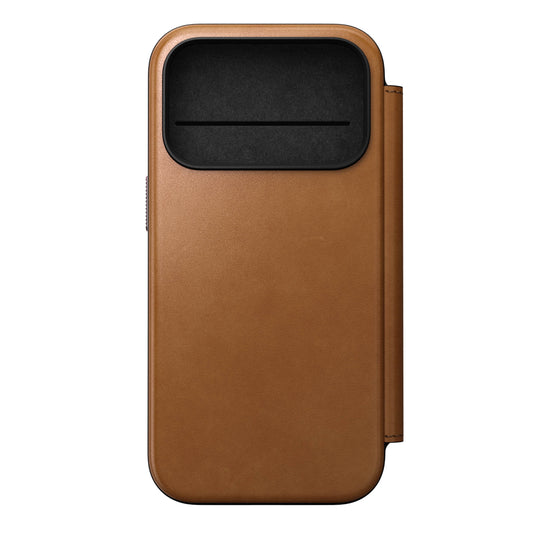 Nomad Modern Folio MagSafe Skinnetui til iPhone 17 Pro - Tan