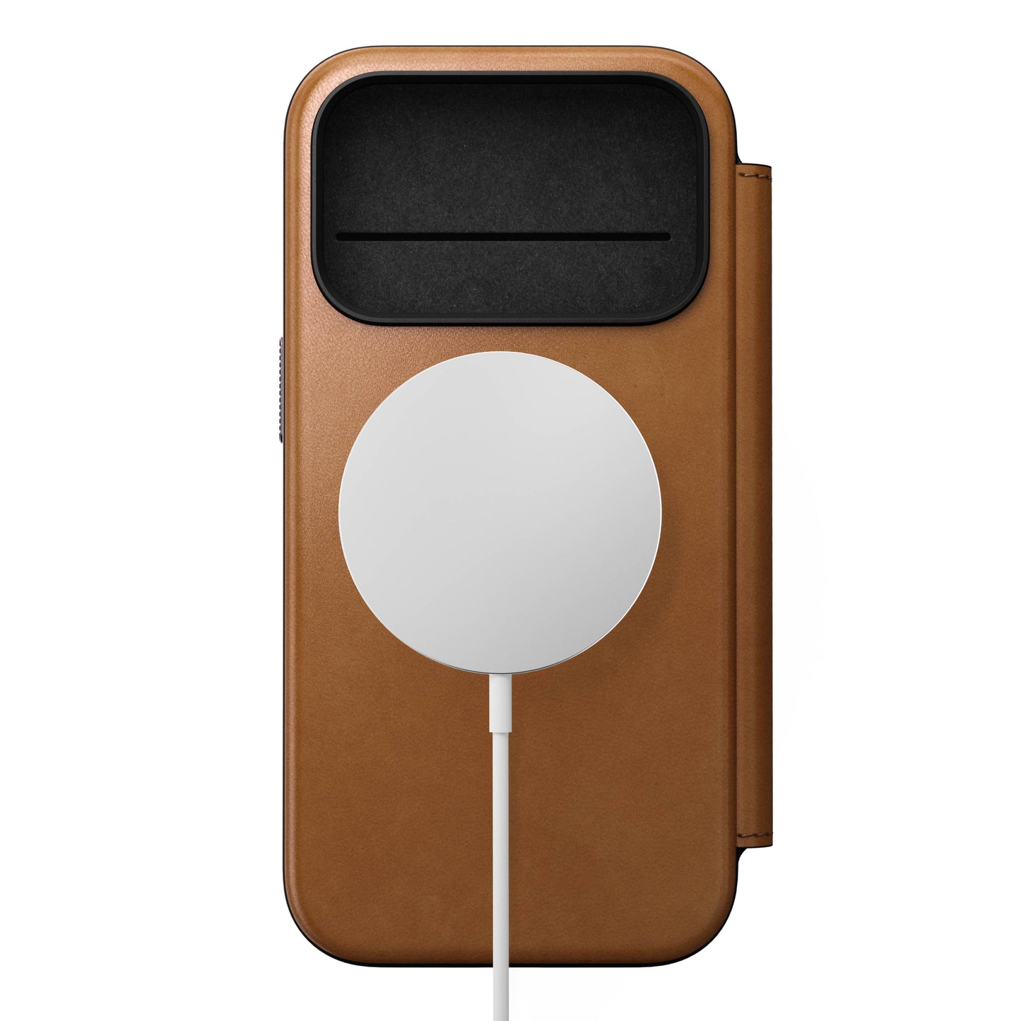Nomad Modern Folio MagSafe Skinnetui til iPhone 17 Pro - Tan