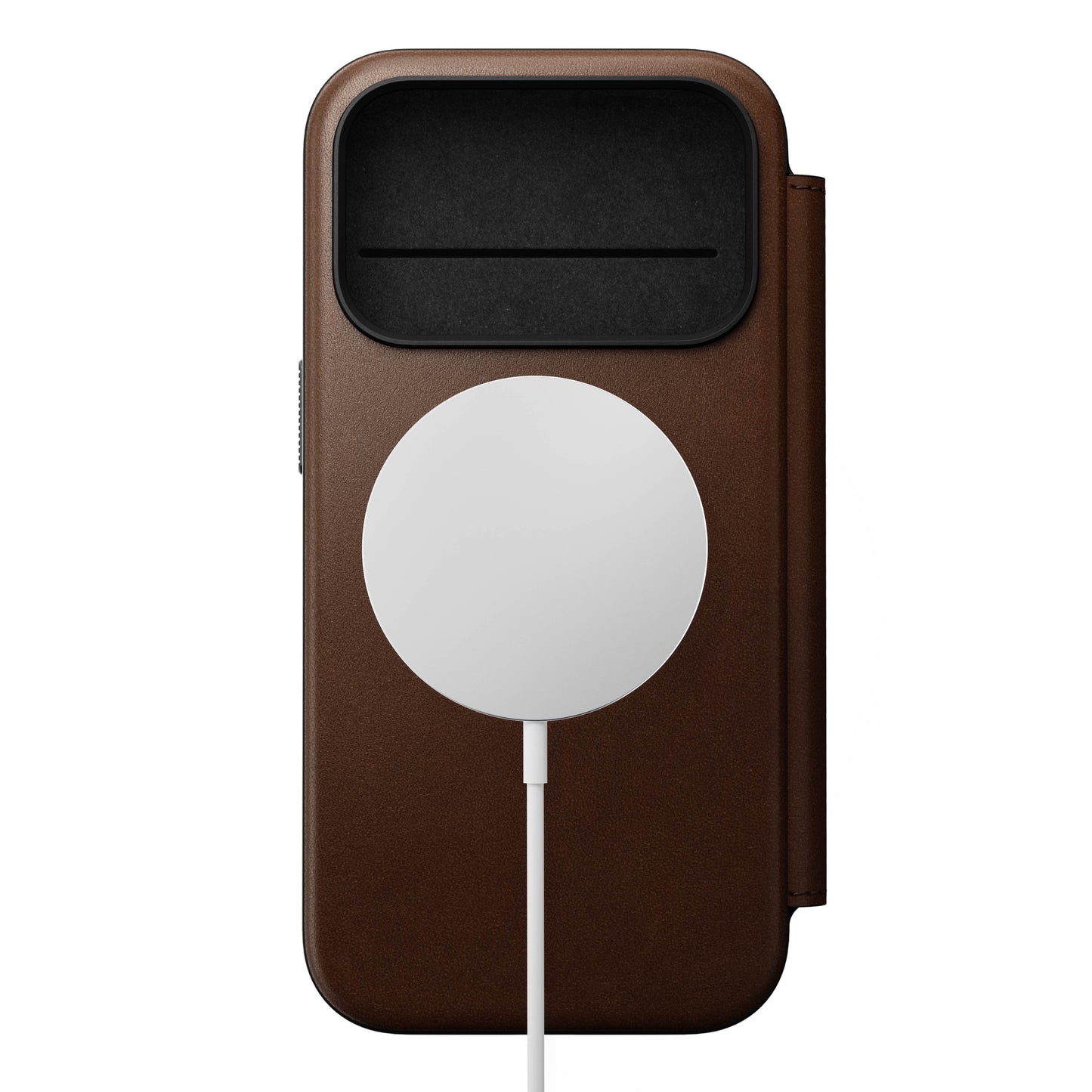 Nomad Modern Folio MagSafe Skinnetui til iPhone 17 Pro - Brun