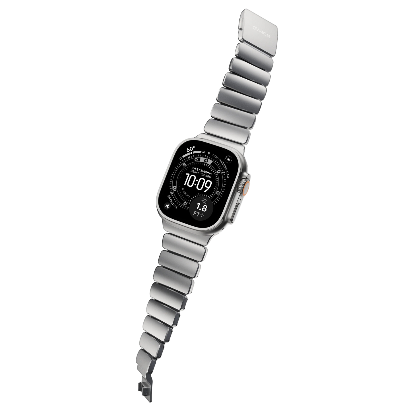 Nomad 49/46 mm Stratos Band Reim - Natural Titanium/Black