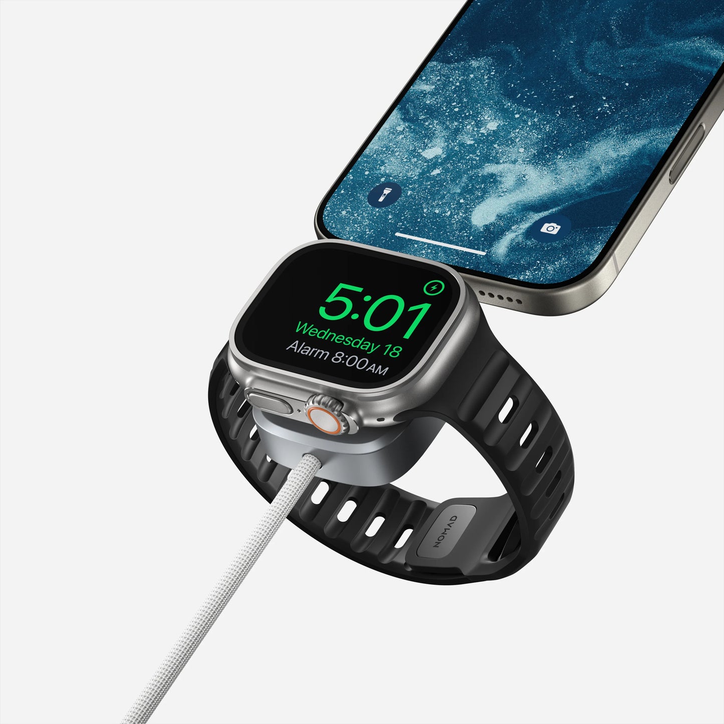 Nomad Universal USB-C Watch Ladekabel (1,5m) - Hvit