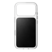 Nomad Gjennomsiktig MagSafe deksel med skinn til iPhone 18 Pro - Svart