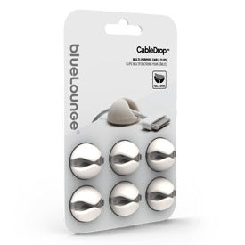 BlueLounge CableDrop 6-pakning - Hvit