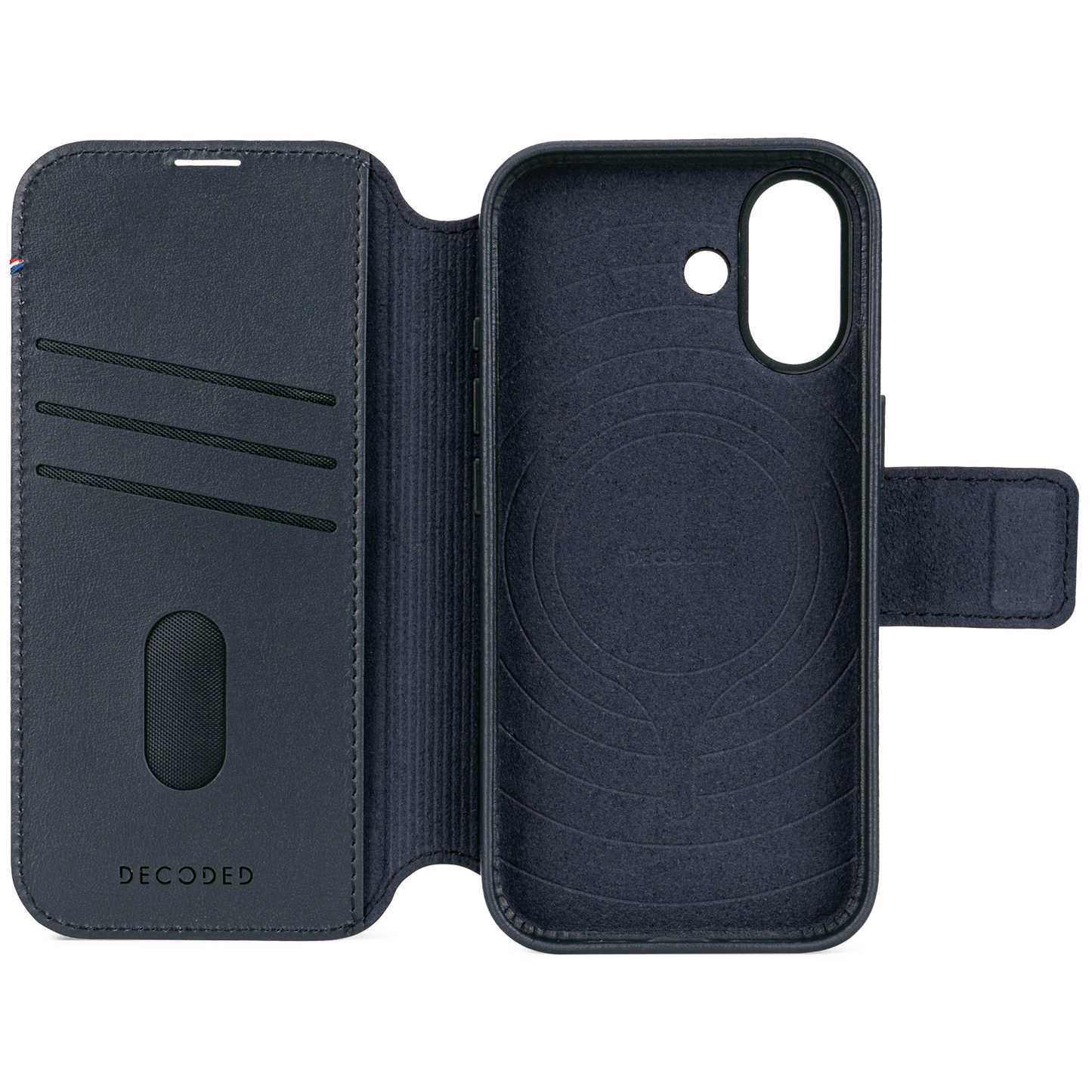 Decoded Detachable Wallet MagSafe Skinnetui til iPhone 17 - Navy
