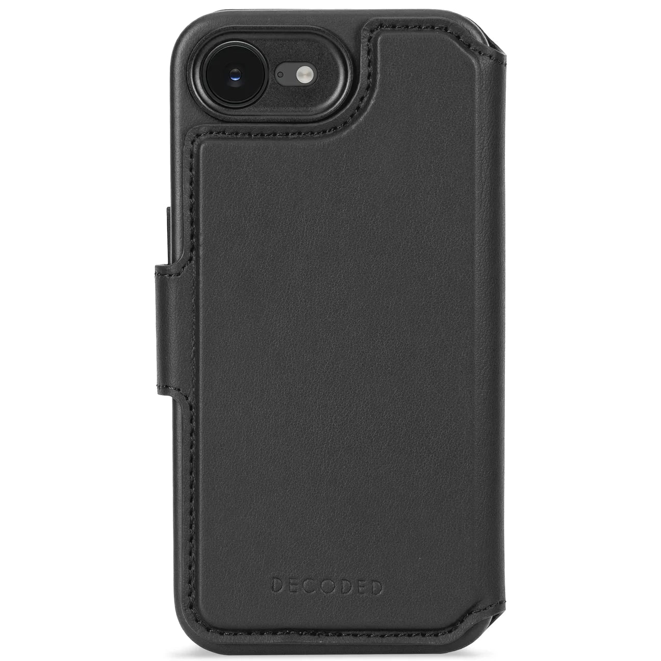 Decoded Lommebokdeksel i skinn til iPhone 17e/16e - Svart