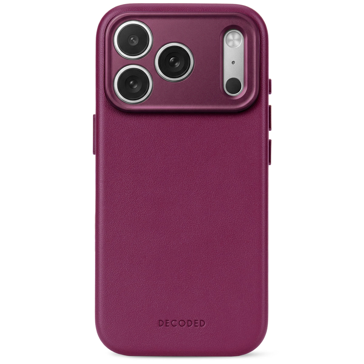 Decoded MagSafe Skinndeksel til iPhone 18 Pro - Aubergine