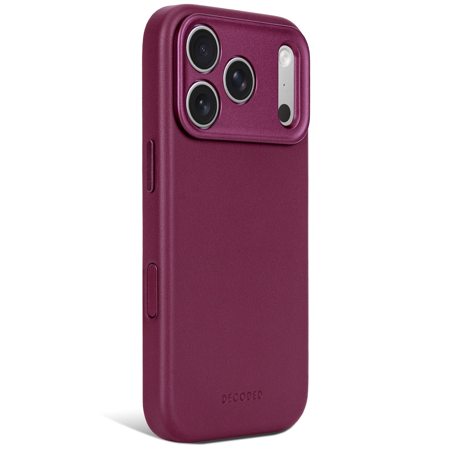 Decoded MagSafe Skinndeksel til iPhone 18 Pro - Aubergine
