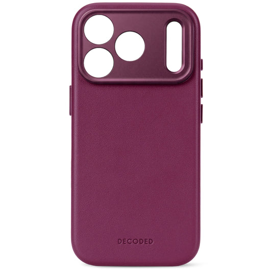 Decoded MagSafe Skinndeksel til iPhone 18 Pro - Aubergine
