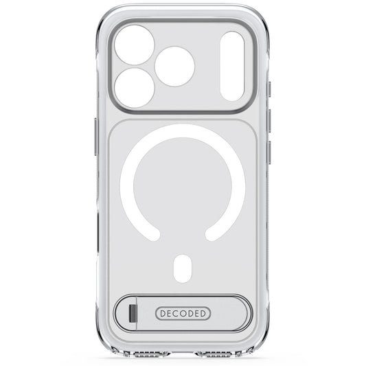 Decoded Hybrid MagSafe Deksel med Stativ til iPhone 18 Pro - Frostet hvit