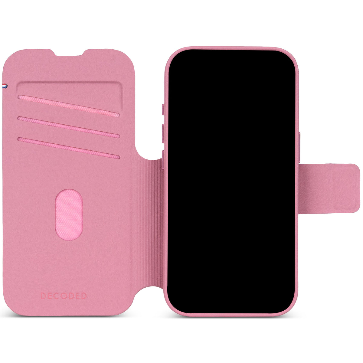 Decoded Lommebokdeksel i silikon med MagSafe til iPhone 18 Pro - Rosa