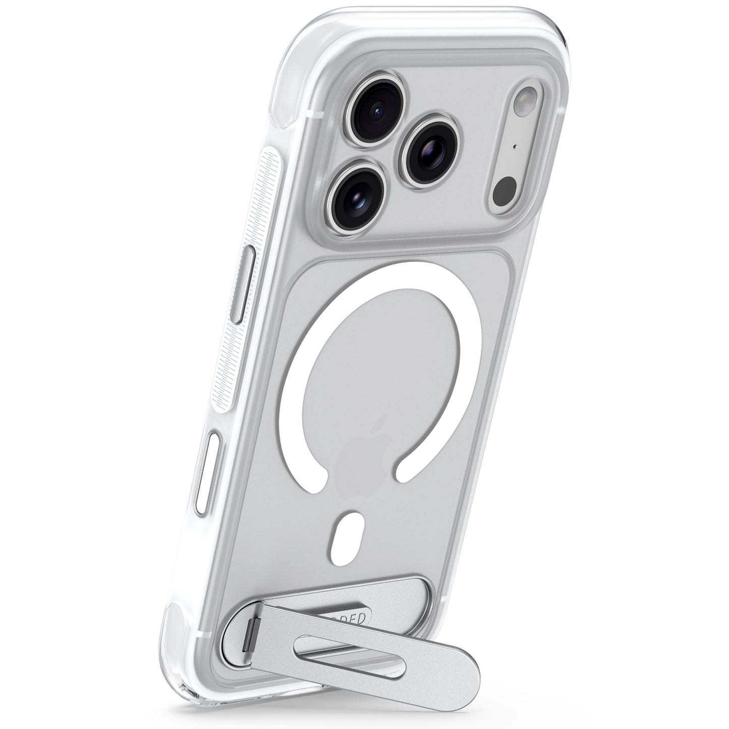 Decoded Hybrid MagSafe Deksel med Stativ til iPhone 18 Pro Max - Frostet hvit