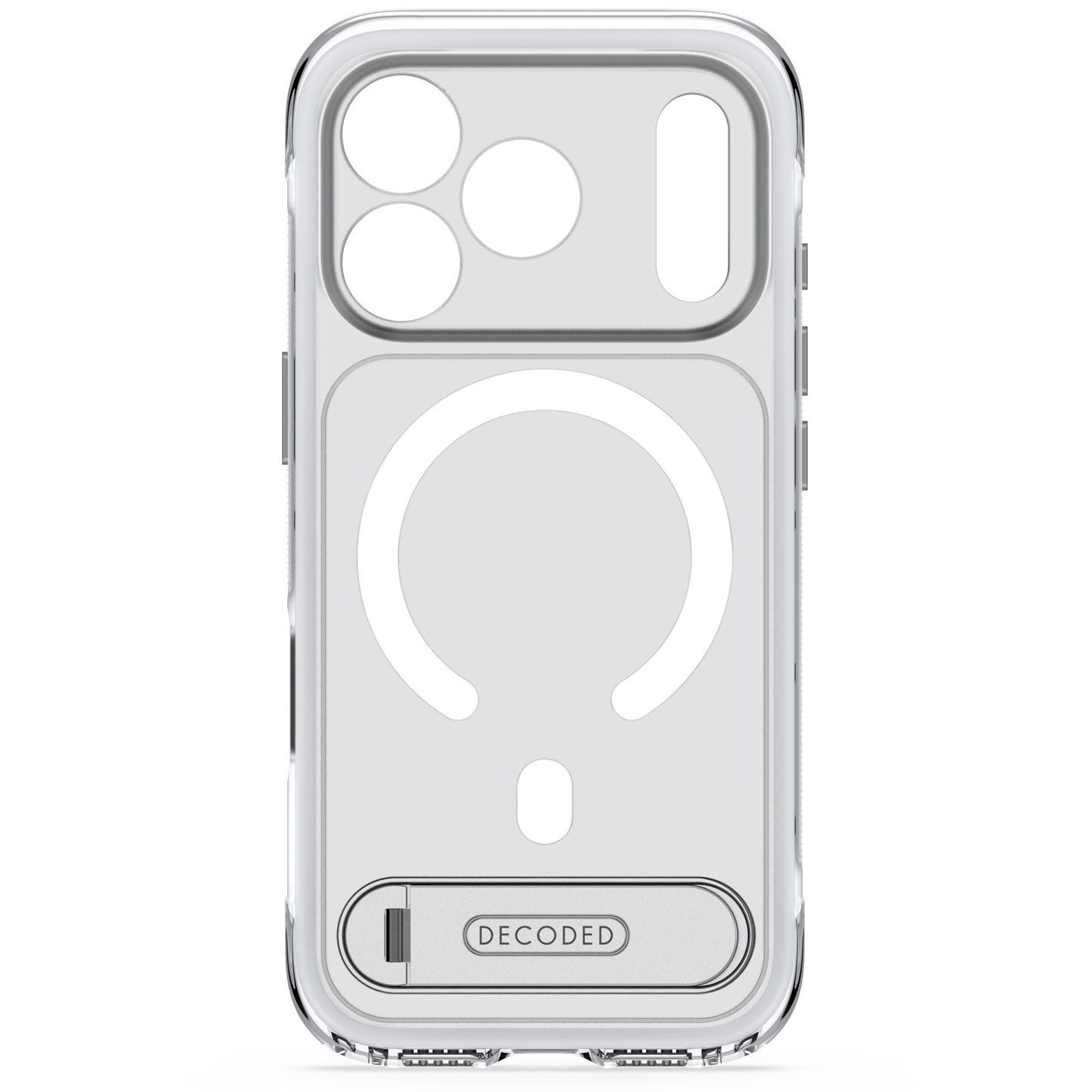 Decoded Hybrid MagSafe Deksel med Stativ til iPhone 18 Pro Max - Frostet hvit