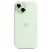 Apple Silikondeksel med MagSafe til iPhone 15 - Soft Mint