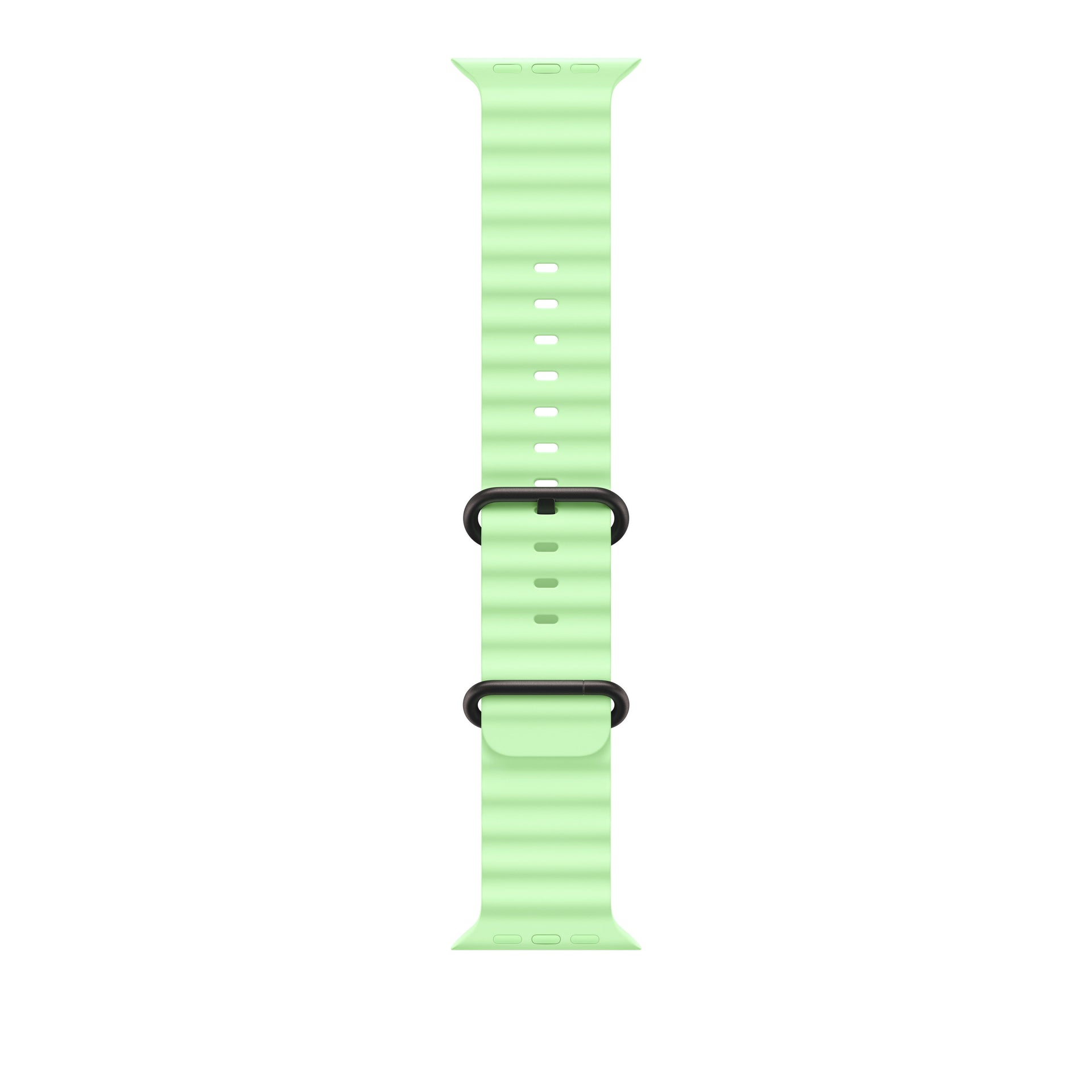 49/46 mm Neon Green Ocean Band - Black Titanium Finish