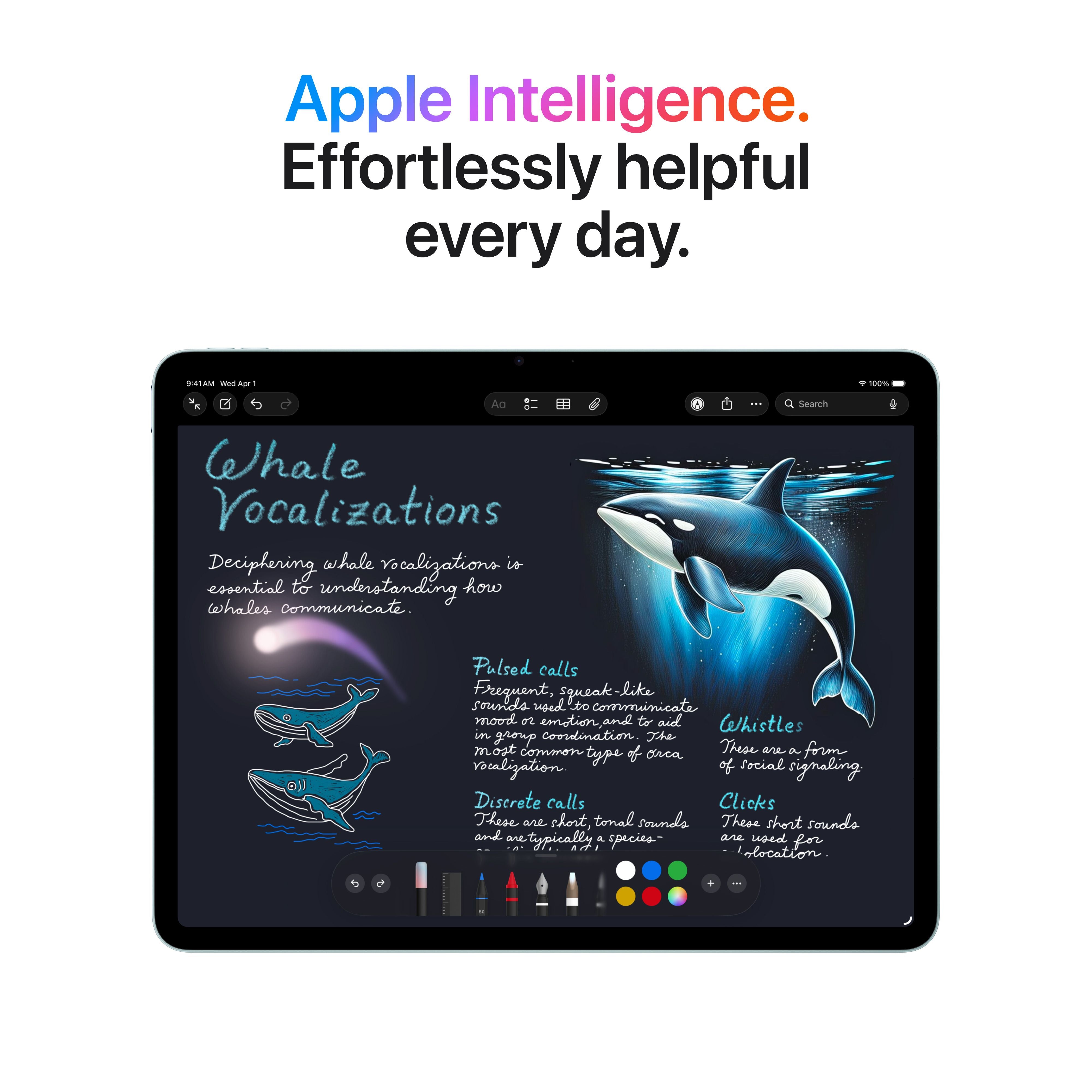 iPad Air 11-tommer Wi-Fi 256GB - Blå (M4) – Eplehuset