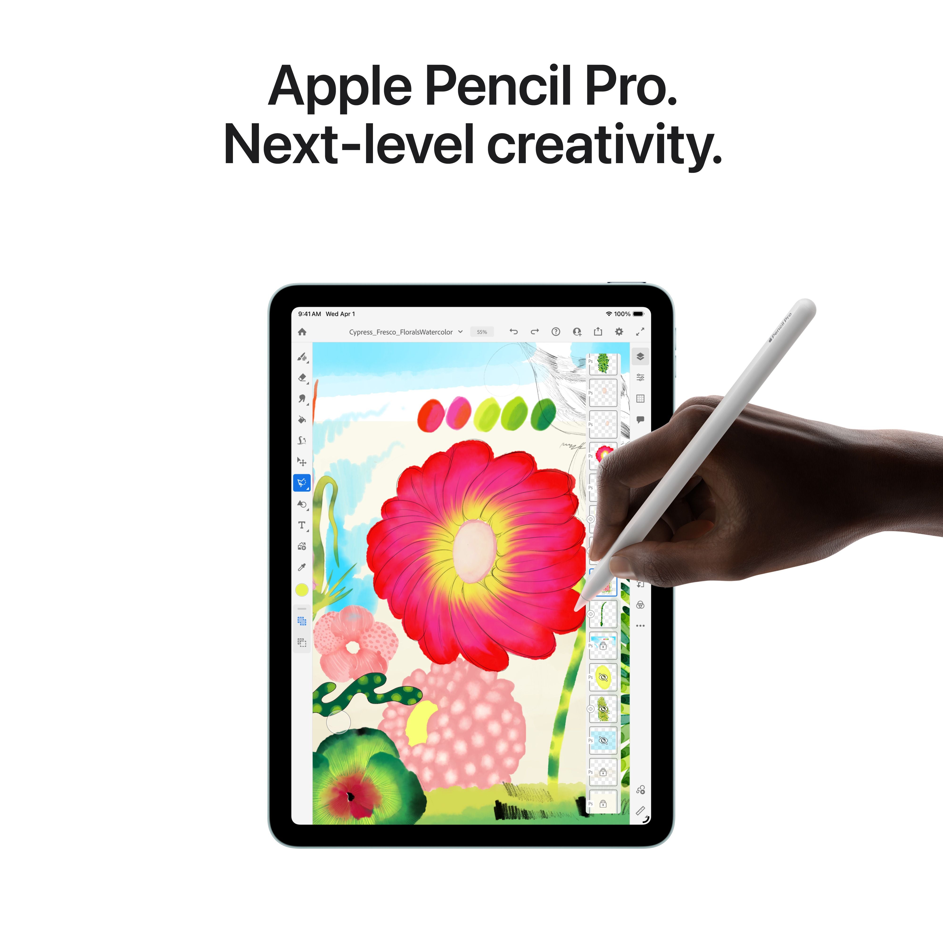 iPad Air 11-tommer Wi-Fi 256GB - Blå (M4) – Eplehuset