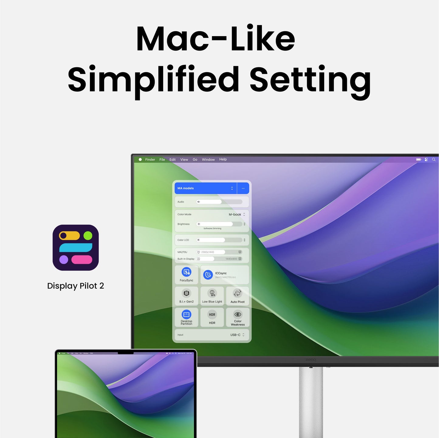 BenQ MA320U 32'' MA 4K Mac Monitor P3