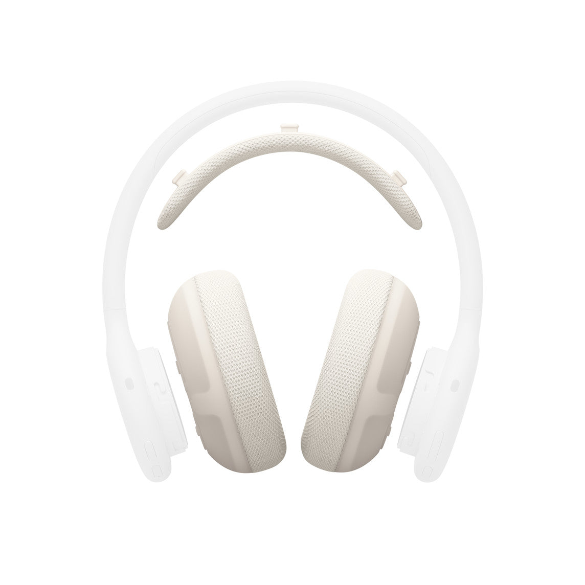 Beats 360 Cushion Kit – Performance Knit-øreputer og -polstring til hodebøyle i porselenshvit