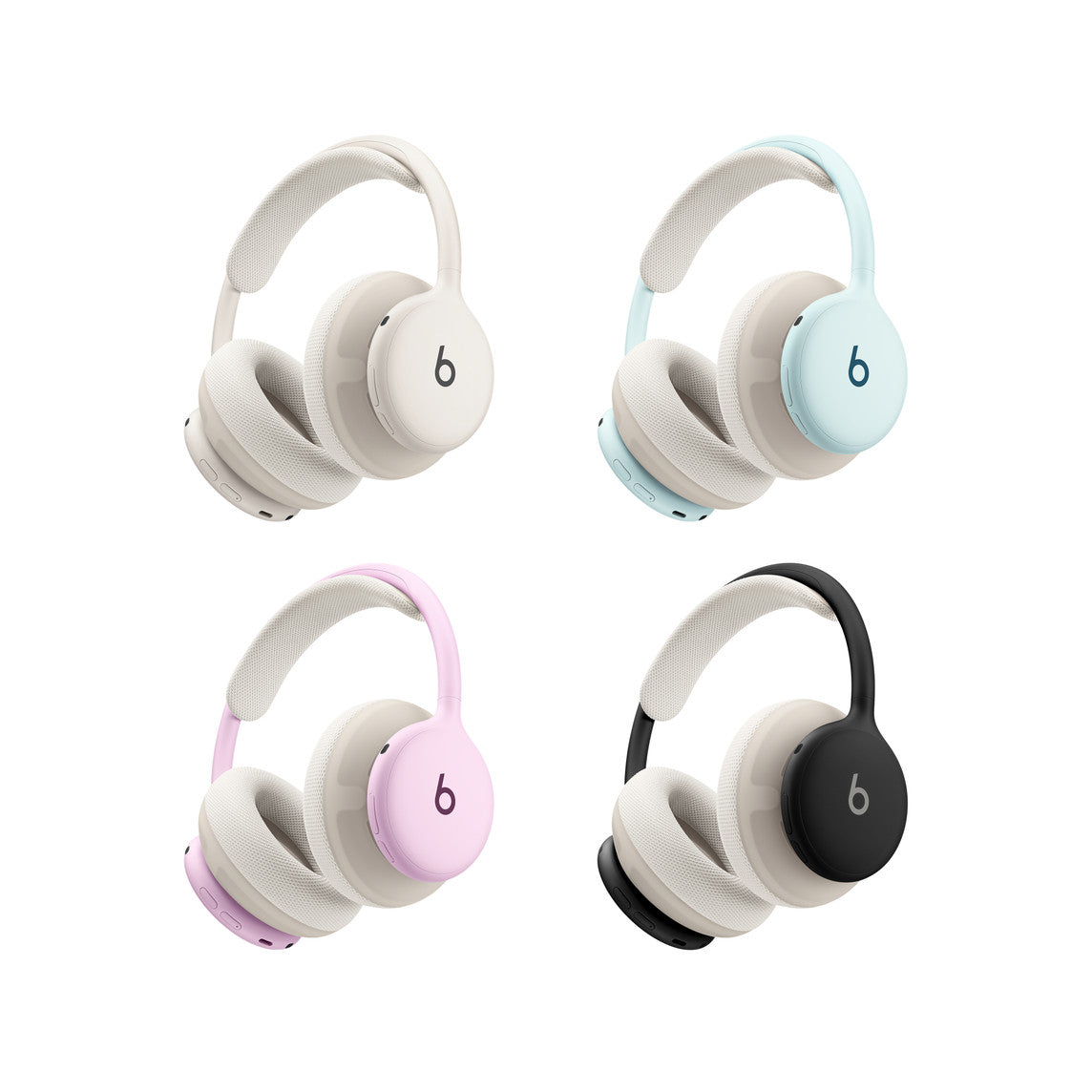 Beats 360 Cushion Kit – Performance Knit-øreputer og -polstring til hodebøyle i porselenshvit