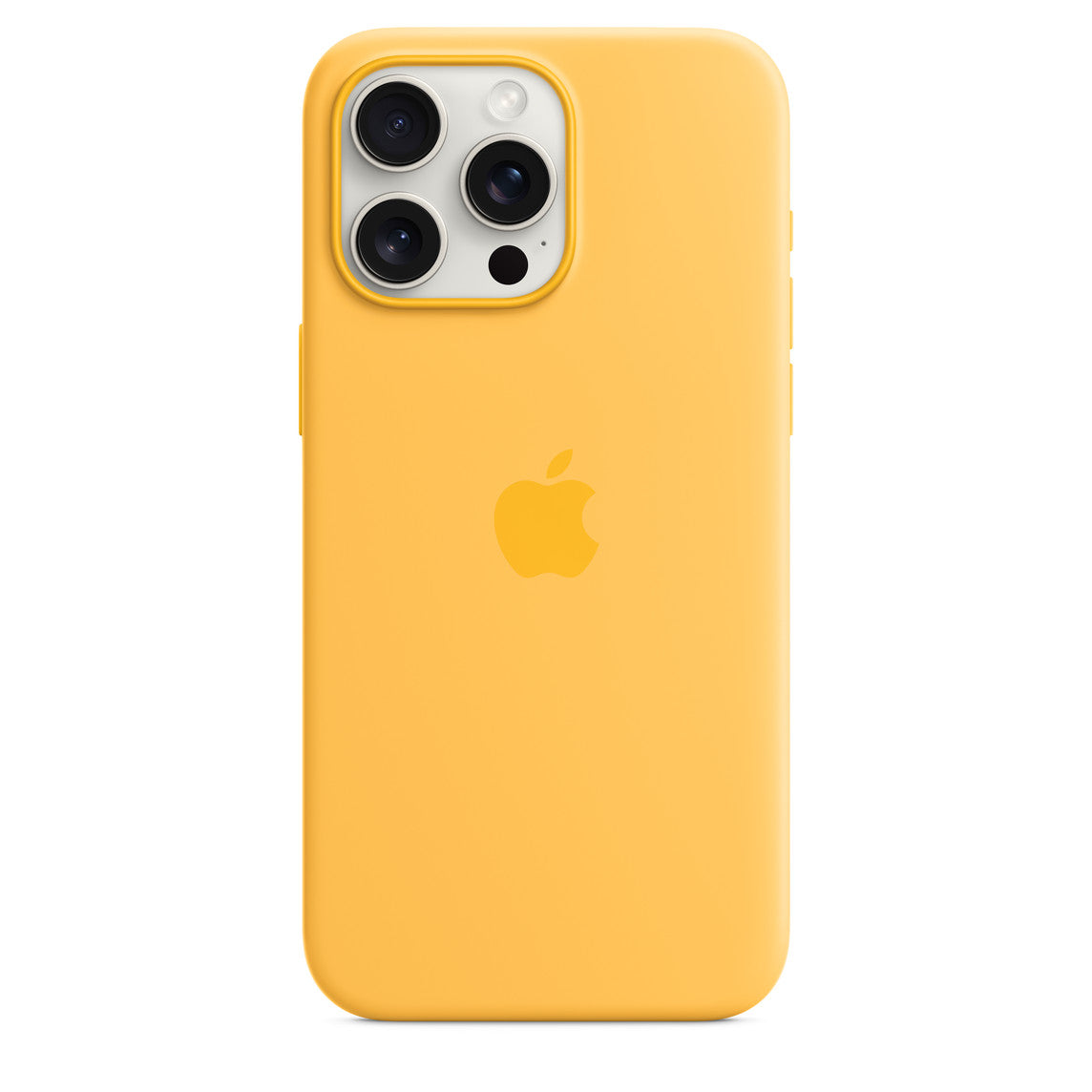Apple Silikondeksel med MagSafe til iPhone 15 Pro Max - Sunshine