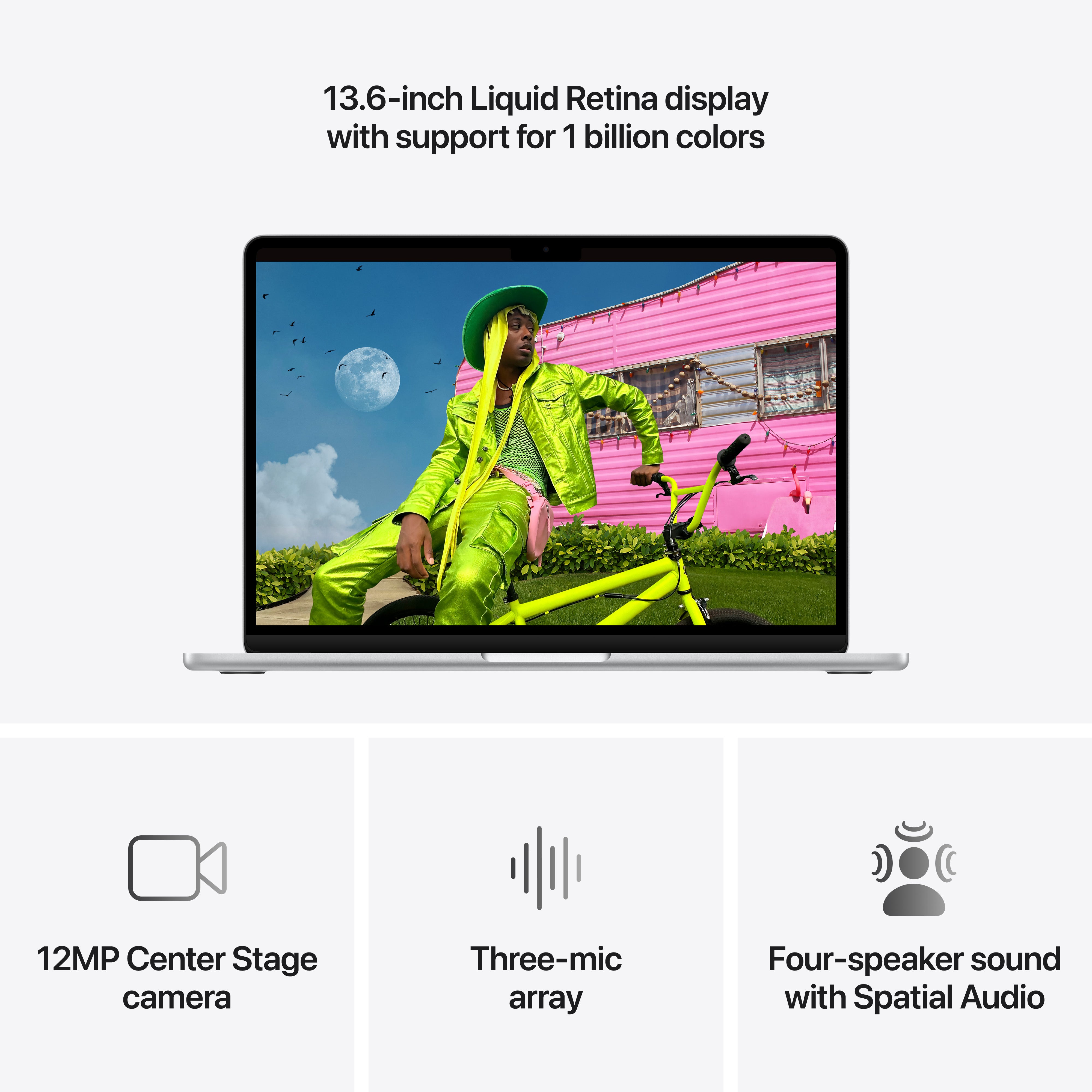 MacBook Air 13-tommer M5 - Sølv – Eplehuset
