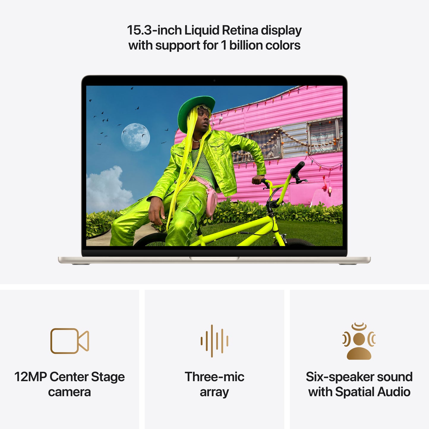 MacBook Air 15-tommer M5 - Stjerneskinn