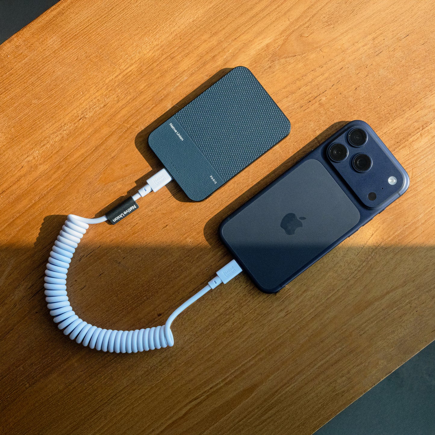 Native Union 2,4m Pop USB-C Ladekabel - Azur