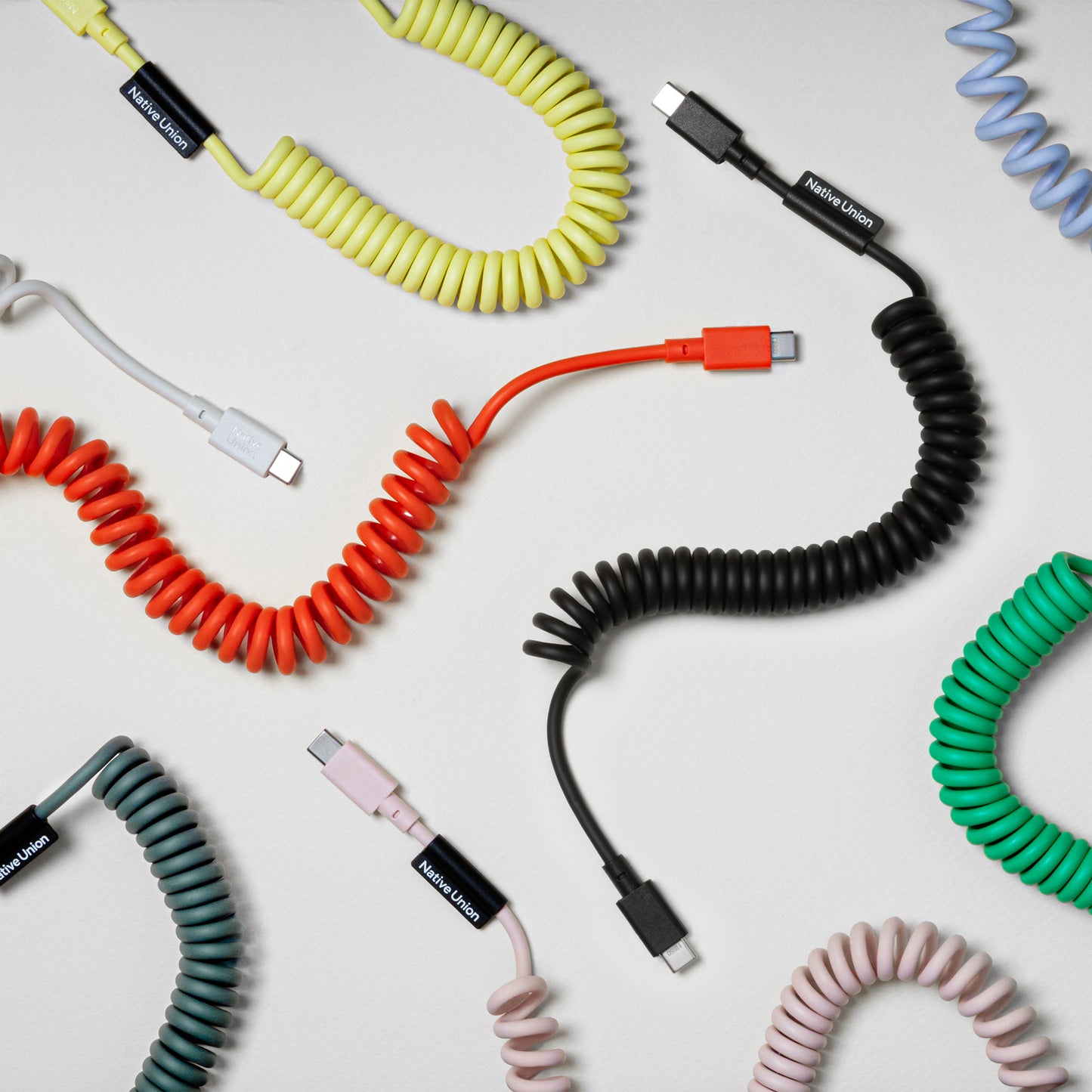Native Union 2,4m Pop USB-C Ladekabel - Lemon
