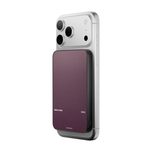Native Union 5000 mAh SS Magnetisk Powerbank - Burgundy