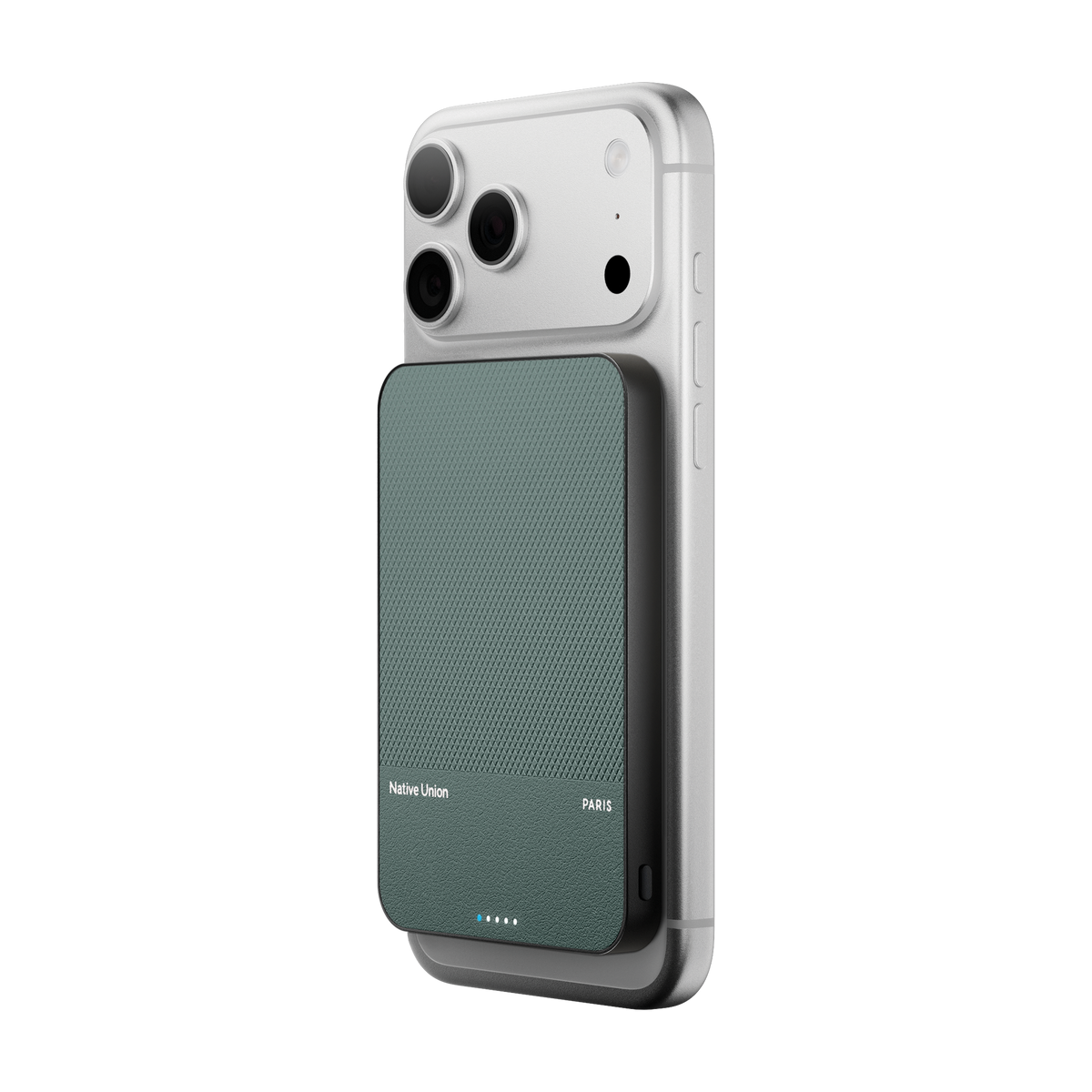 Native Union 5000 mAh SS Magnetisk Powerbank - Slate green