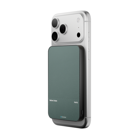 Native Union 5000 mAh SS Magnetisk Powerbank - Slate green