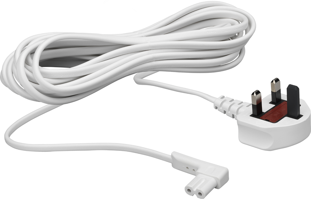 Flexson strømkabel for Sonos One / One SL / Play:1 på 5 meter - Hvit
