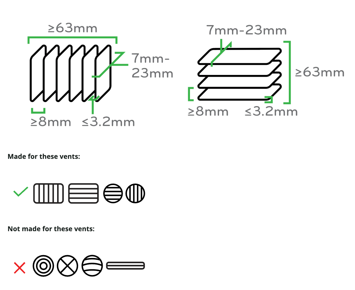Peak Design Bilventilfeste til iPhone med Qi2-lading