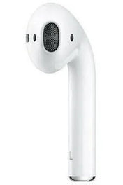 AirPods (2. gen.) til venstre øre