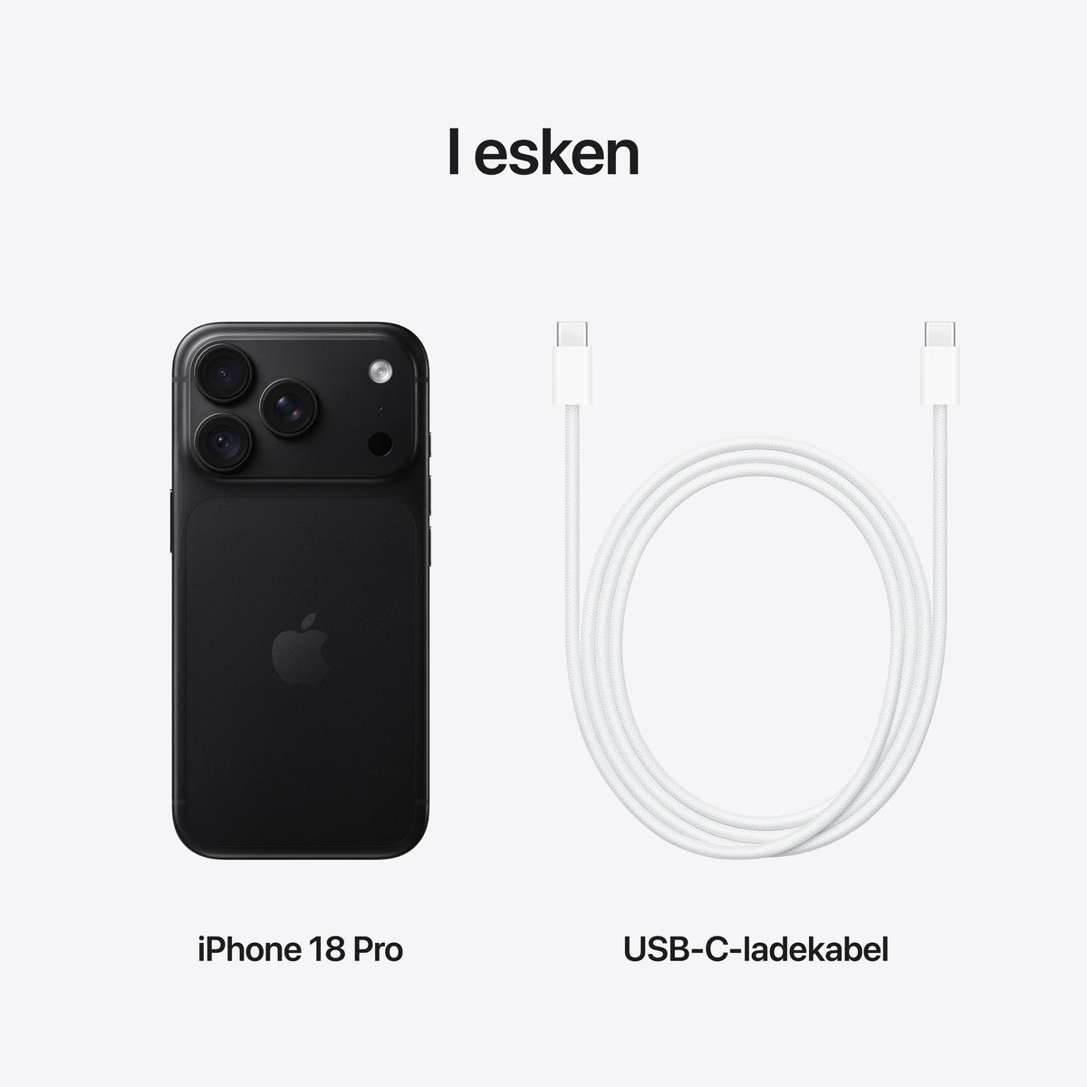 iPhone 18 Pro 2 TB - Svart