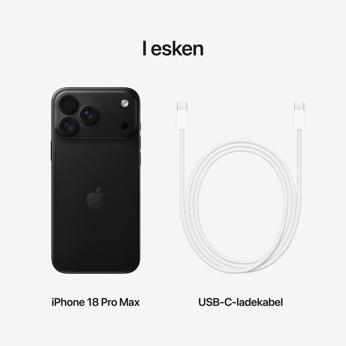 iPhone 18 Pro Max 256 GB - Svart