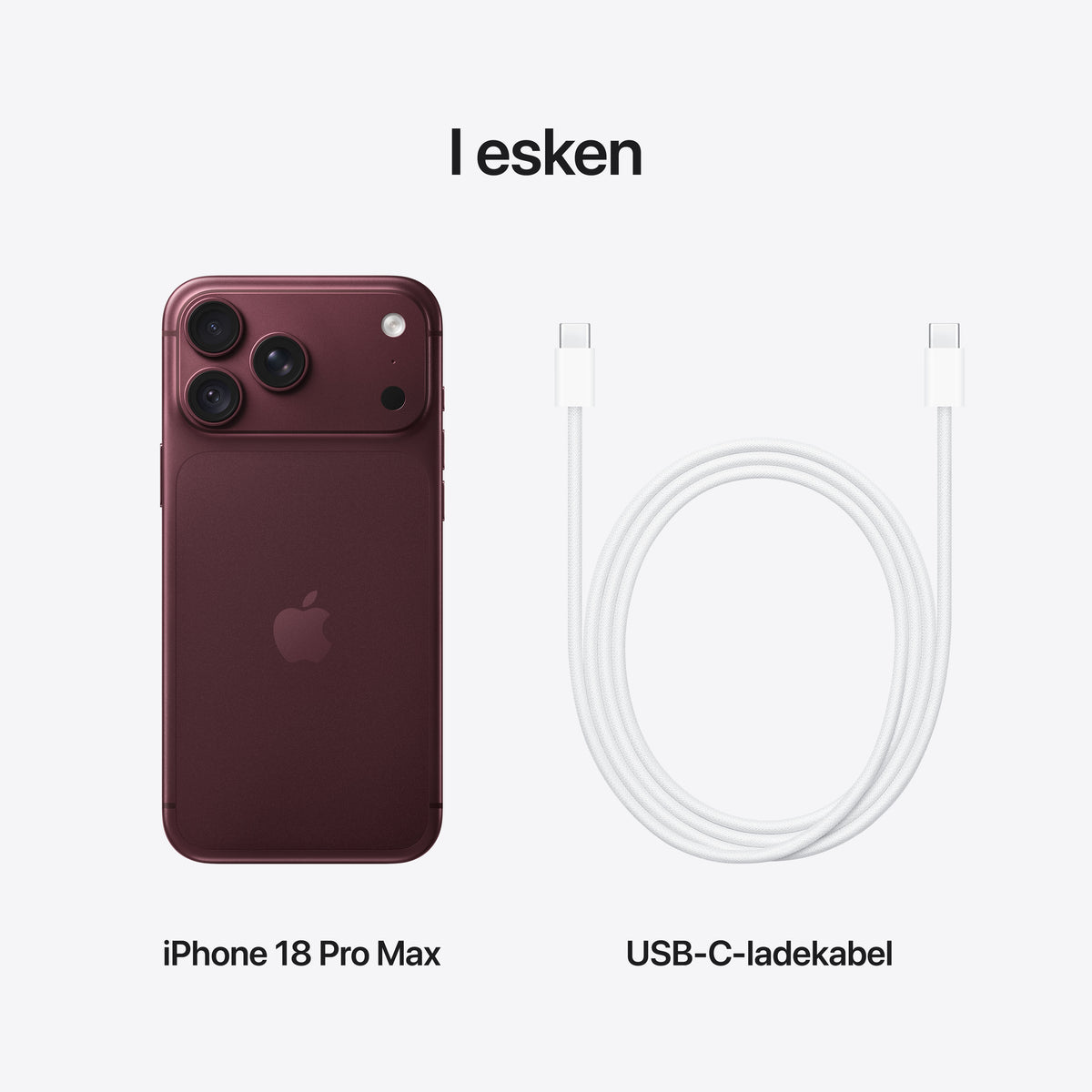 iPhone 18 Pro Max 256 GB - Burgunder