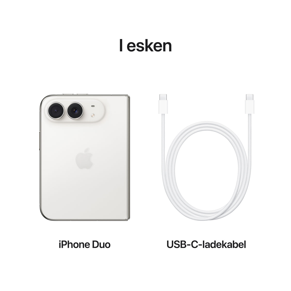 iPhone Duo 256 GB - Stjernehvit