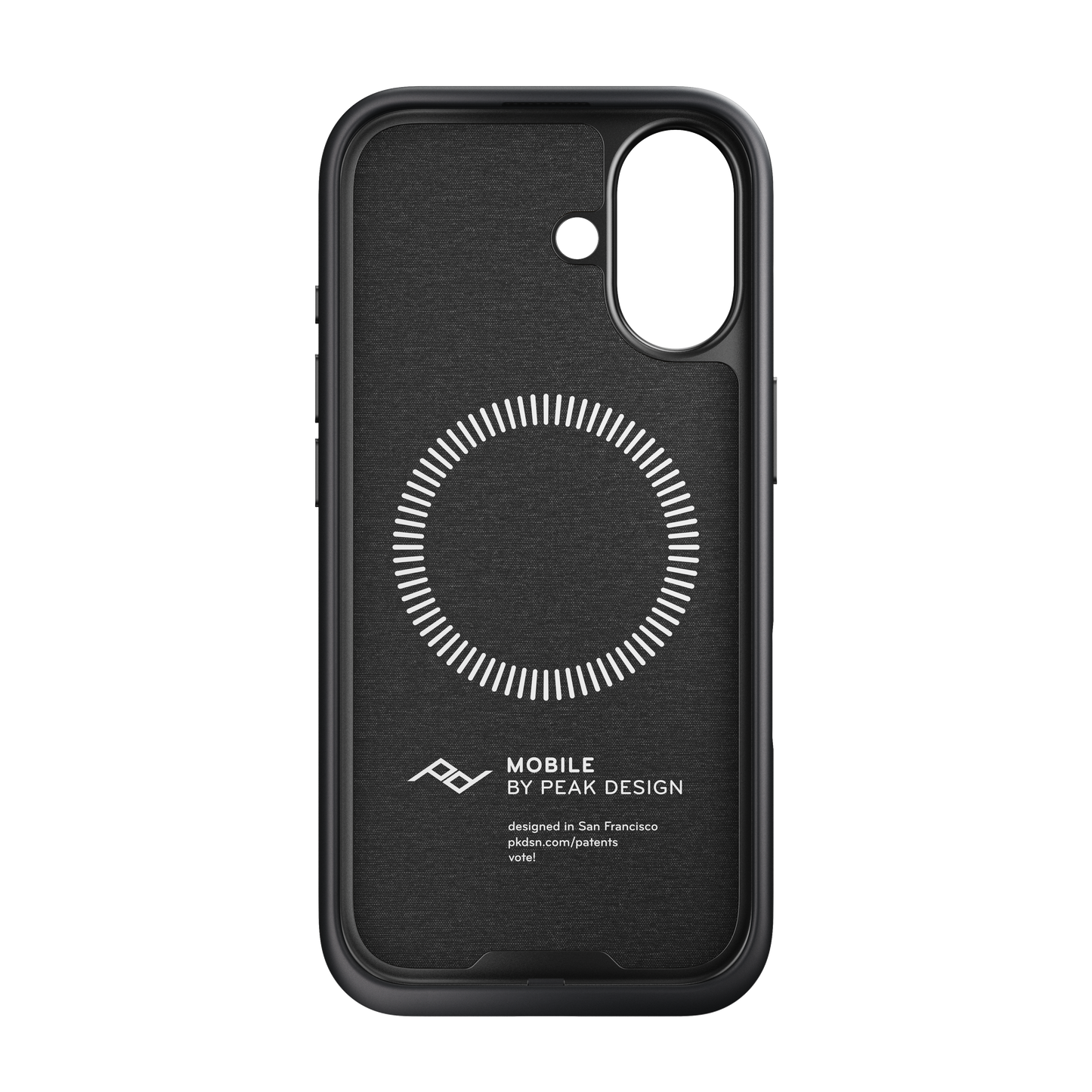 Peak Design Mobile Everyday Fabric MagSafe Deksel til iPhone 17 - Charcoal