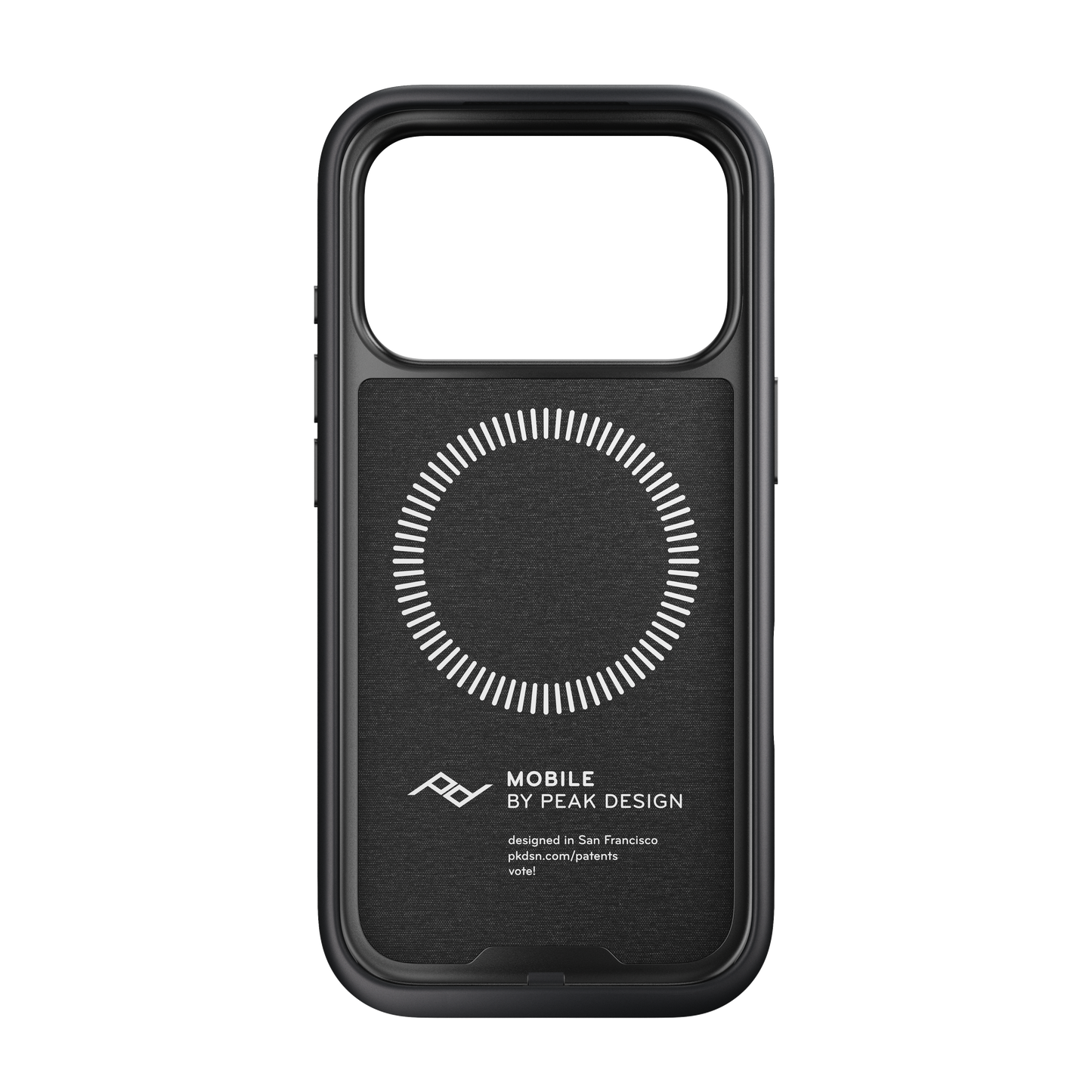 Peak Design Mobile Everyday Fabric MagSafe Deksel til iPhone 17 Pro - Charcoal