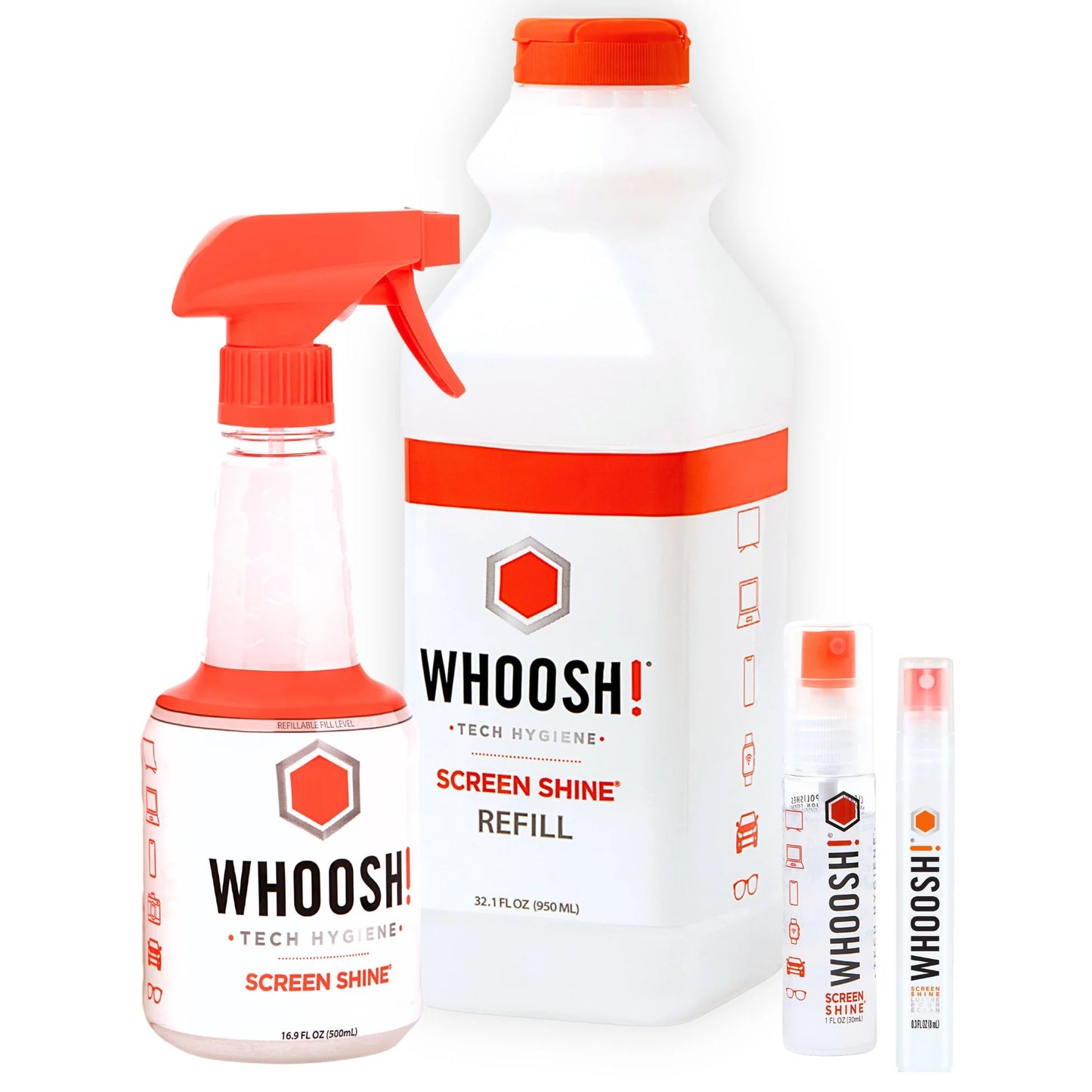 WHOOSH Refill 950ml Skjermrens
