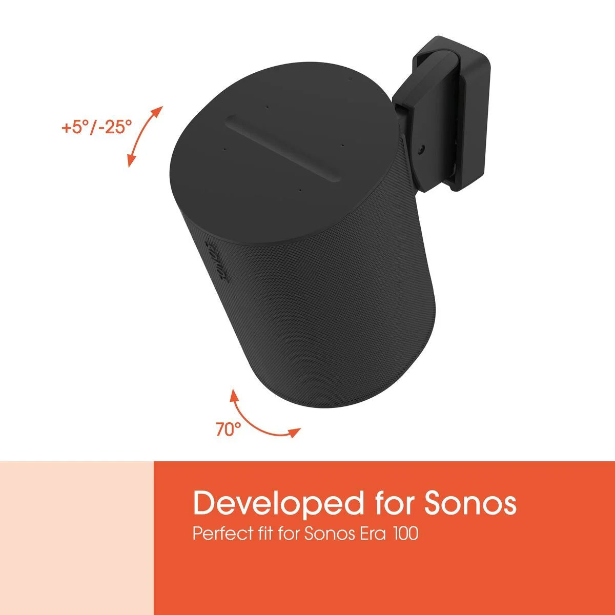 Vogels Veggfeste til Sonos Era 100 - Svart