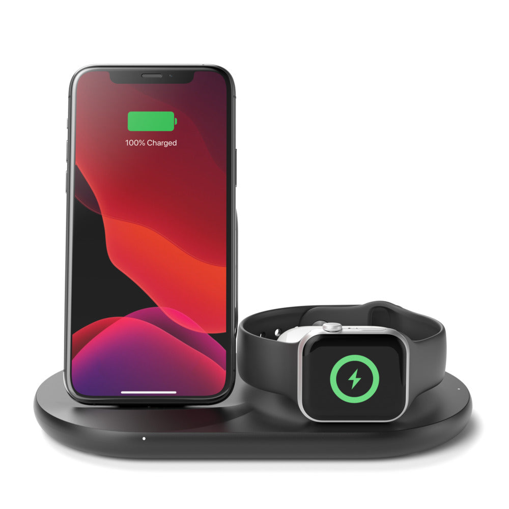 Belkin BOOST↑CHARGE™ 3-i-1 Trådløs lader - Svart