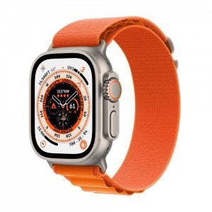 Apple Watch Ultra 49mm Titanium Orange Alpine Loop - Medium