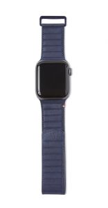 Decoded Traction lærrem til Apple Watch 40/38 mm - Blå