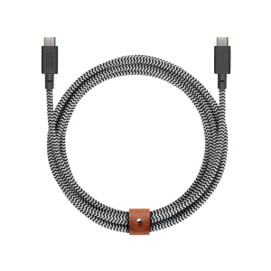 Native Union 2,4m Belt Kabel USB-C til USB-C - Zebrastripet